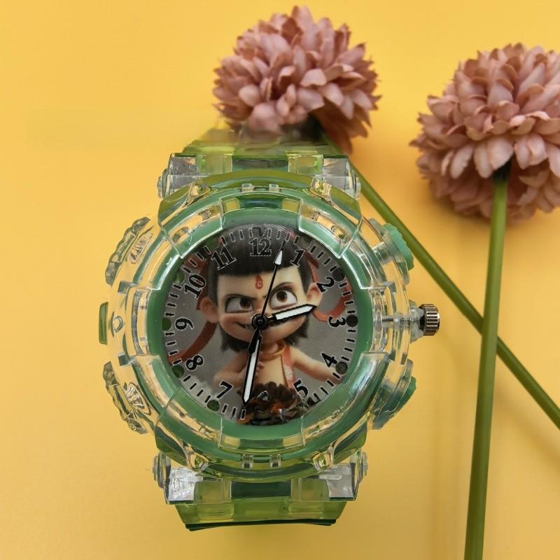 Nezha Kids Electronic Watch With Night Glow And Waterproof Design For Children