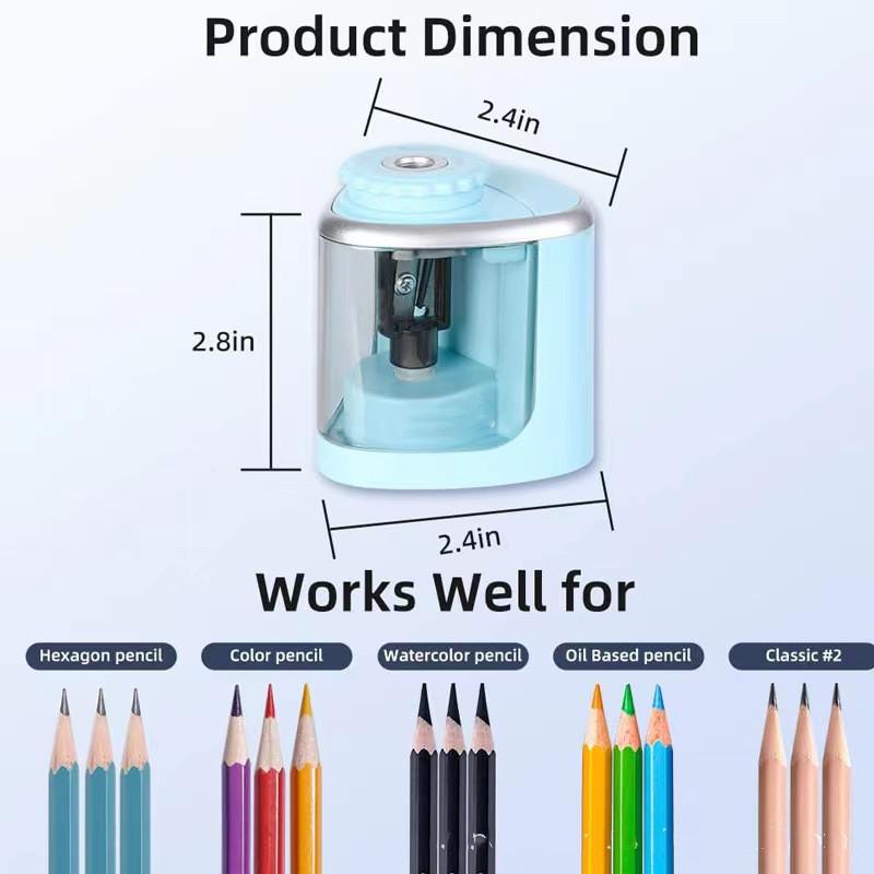 Электрическая точилка настольная автоматическая точилка для карандашей подходит для карандашей (6-8мм) для студентов школьные канцелярские товары