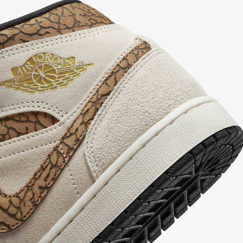DZ4129-102 Nike Air Jordan 1 Mid SE Коричневый Слон (Мужской)