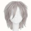 30cm Short Straight Cosplay Wig Anime Tilt Up Compatible Universal Omnipotent Heat Resistant Synthetic Hair Wigs + Wig Cap