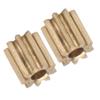 Motor Pinion Gear Brass Replacement for Duplo Intelli Lok Module 0.5 9 Teeth Brass Gear Drive Gear Engine Gear Motor Pinion