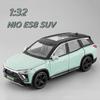 1/32 NIO ES8 SUV Alloy Car Model Toy Metal Diecast Simulation Off Road Vehicle Door Opened Pull Back Collection Toy for Boy Gift
