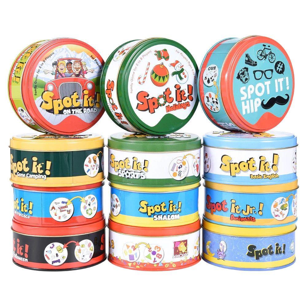 Карты для игры Dobble Spot It для захватывающего семейного веселья и быстрых визуальных задач