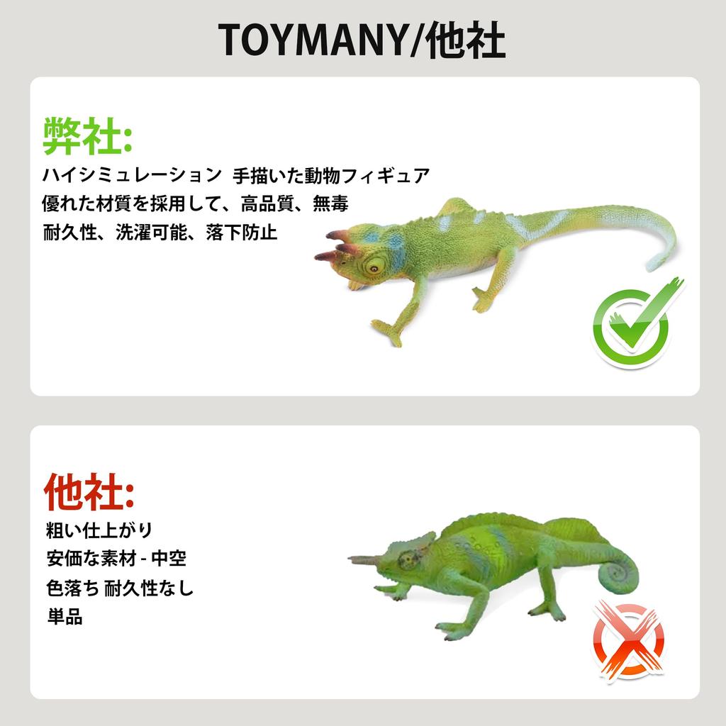 TOYMANY Набор фигурок диких животных из 12 шт. - Фигурки холоднокровных животных, Рептилии, Модели игрушечных животных, Реалистичные модели животных, Пауки, Гекконы, Лягушки