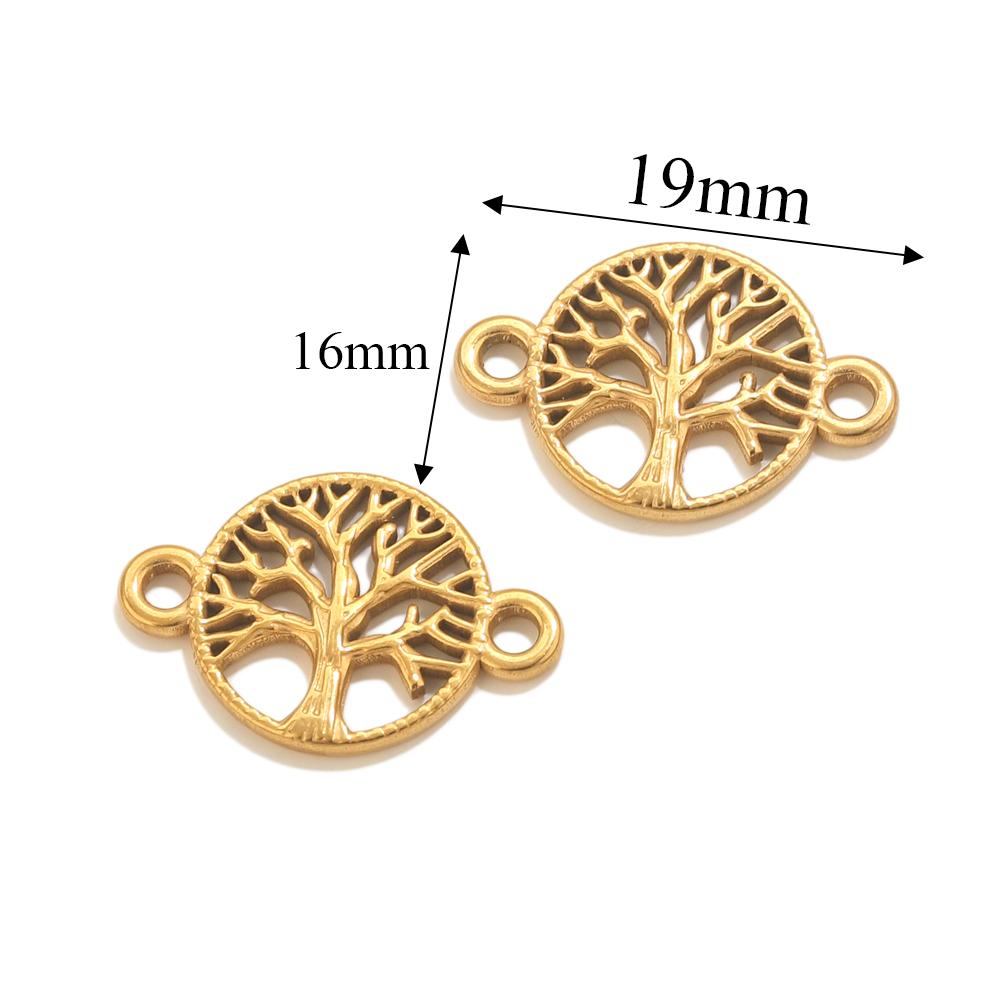 5 шт. Подвески-соединители из нержавеющей стали с двумя отверстиями для браслетов, ожерелий, изготовления ювелирных изделий, DIY, в виде сердца, банта, золотистые, коннекторы