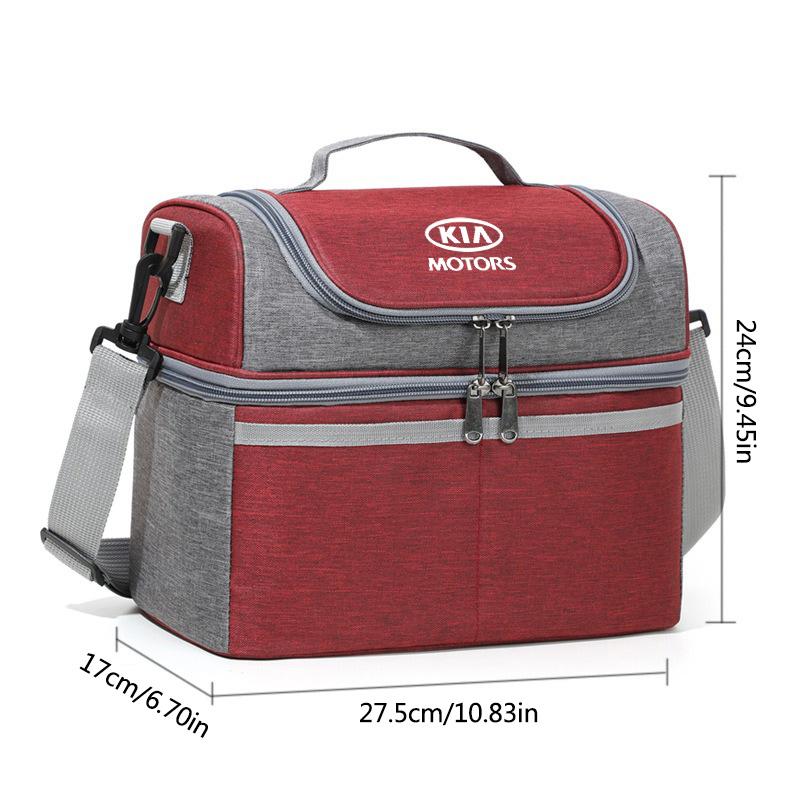 AAOD1 1pcs Reusable Insulated Thermal Bag Women Men Multifunctional Cooler and Warm Keeping Lunch Box For KIA Sportage Ceed Sorento K5
