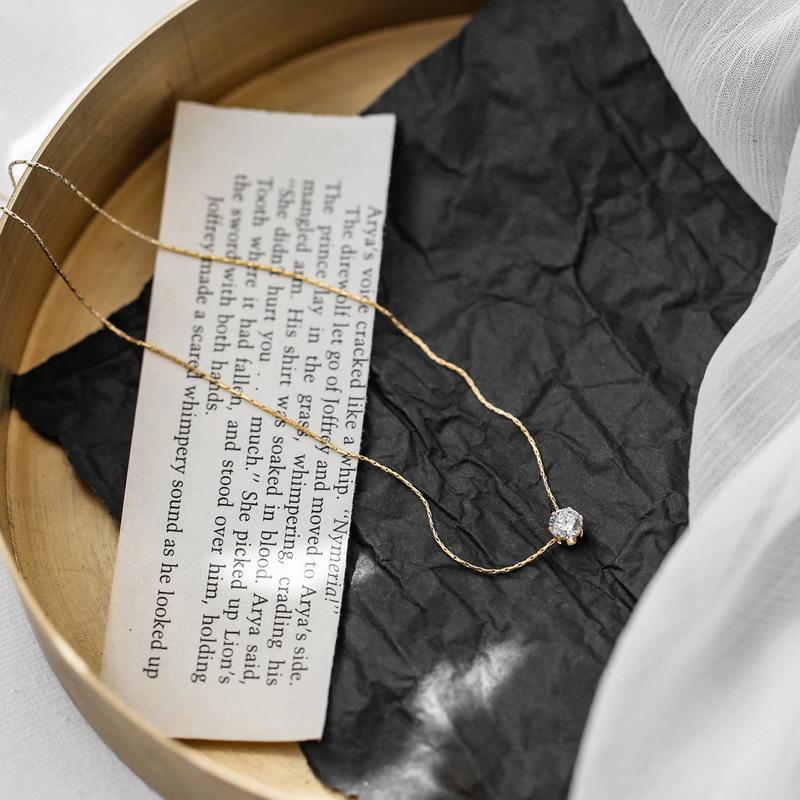 Нержавеющая сталь 316L, модные изящные ювелирные изделия, минимализм, зеленый циркон, подвески, толстая цепочка на шею, колье, ожерелья, подвески для женщин