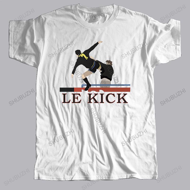 Новая мужская забавная футболка, черные топы для мужчин LE KICK JY CANTONA FUNNY, модная унисекс-хип-хоп футболка, европейский размер, прямая поставка