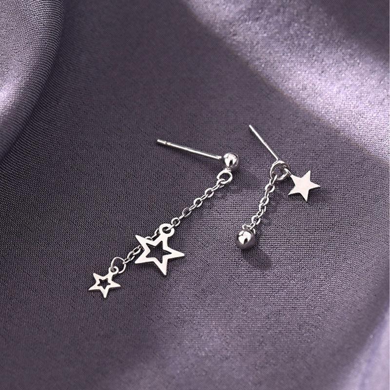 Star Earrings New Year's New Trendy Simple Asymmetric Tassel Earrings Earrings Women's Earrings