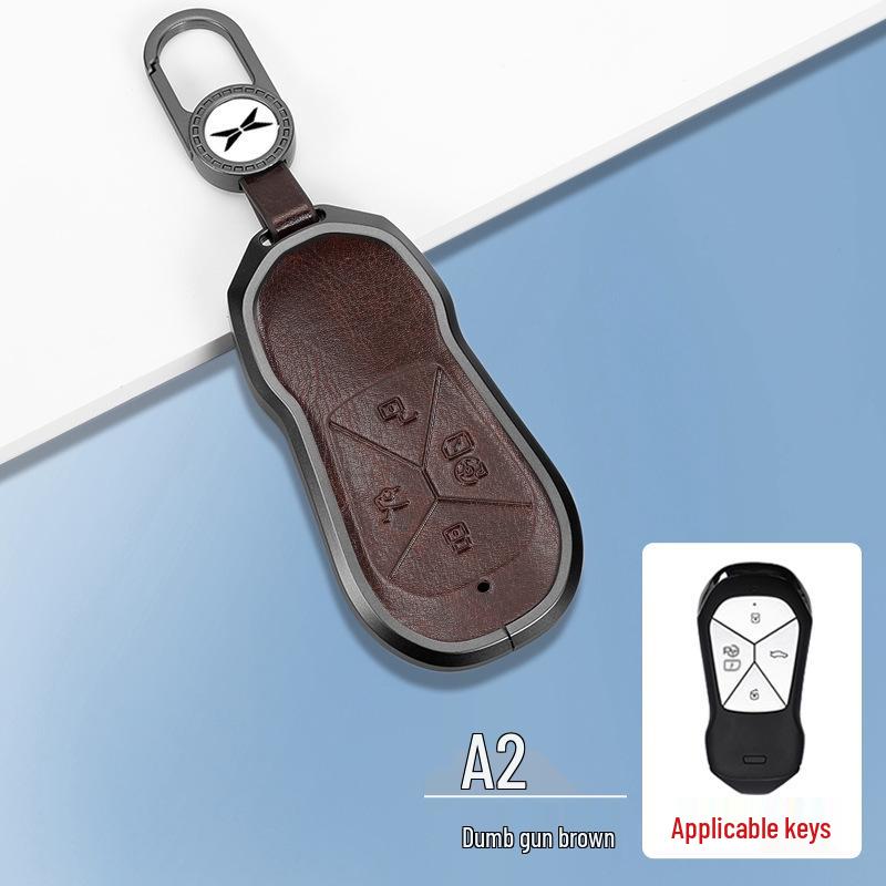 Compatible with XPeng P7i, G6, G9, P5, G3i key case - Premium Protective Shell with Buckle.
