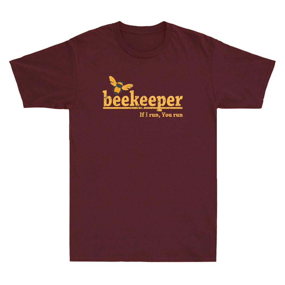 Beekeeper If I Run You Run Shirt Funny Bee Hive Honey Lover Gift Unisexs Tshirt