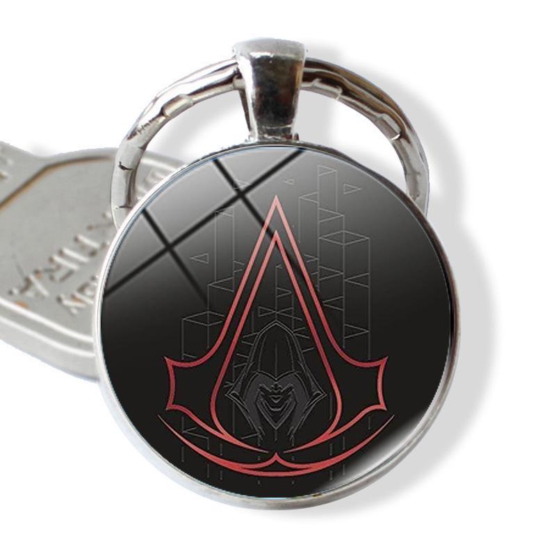 Брелок-подвеска Металлическое тисненое кольцо Assassin's Creed