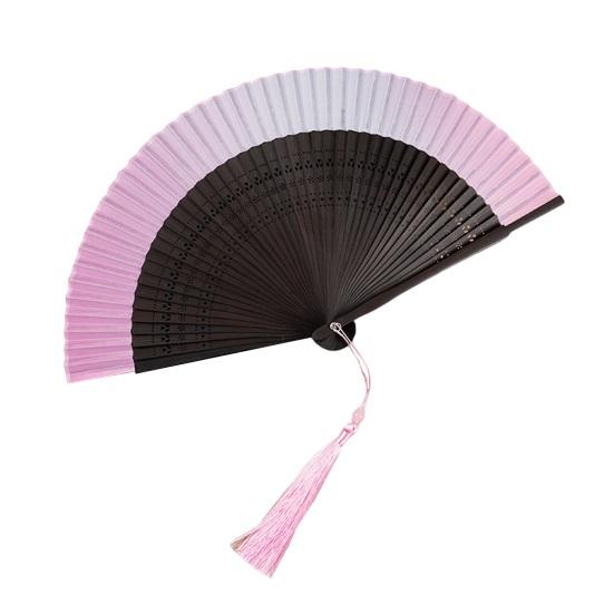 Ancient Fan Hollow Out with Tassels Vintage Bamboo Folding Fan Decor Ladies Hand Fan Daily Use
