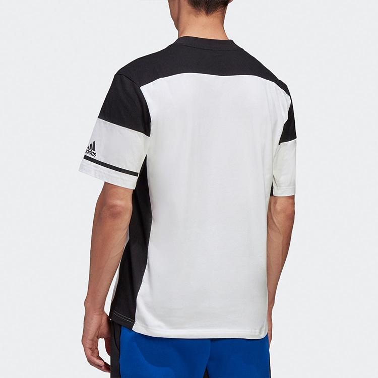 adidas Футболки Мужские Белые С Круглым Вырезом Умеренный Прямой Крой FR7146