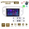 For Volkswagen Tiguan 1 NF 2006-2016 With Button Knob Android Car Radio Multimedia Player Navigation Stereo GPS 2 Din Carplay 2+32GB