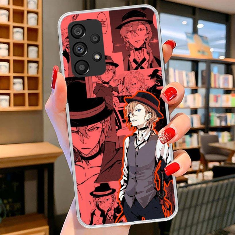 Чехол для телефона Bungo Stray Dogs Манга Для Samsung Galaxy A17 A37 A57 A16 A26 A36 A56 A15 A25 A35 A55 A14 A24 A34 A54 A13 A23 A33 A53