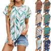 Весна и лето, новый свободный повседневный топ с круглым вырезом и короткими рукавами для женщин