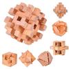 Classic Wooden Puzzle Cube Ball Kongming Luban Lock Brain Teaser Adults Toy