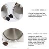 1 Set Coffee Funnel Filter Stainless Steel Coffee Dripper Heat-resistant Reusable Cone Filter for Home Kitchen