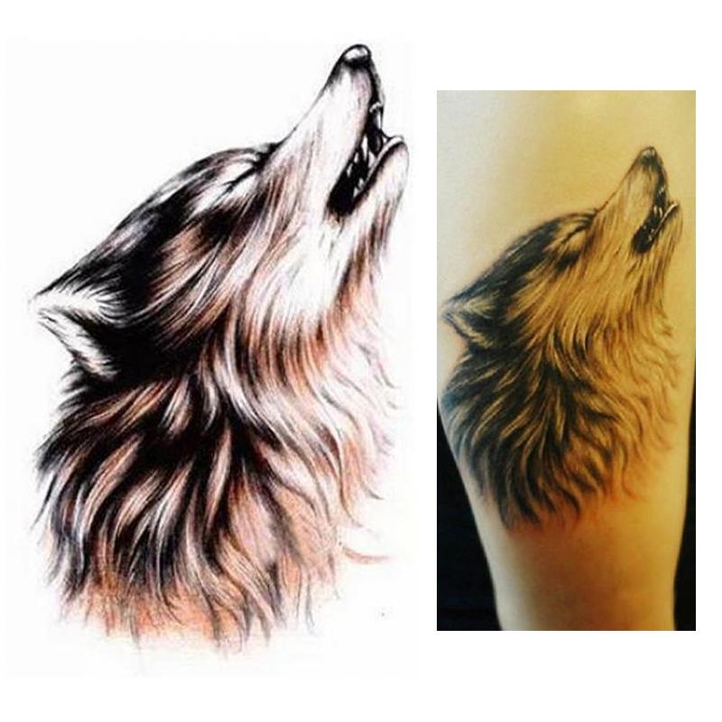 Sheet of Tattoo Sticker Unisex Waterproof Temporary Transfer Wolf Arm Tattoo Sticker Body Art