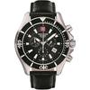 Мужские часы Grovana Nautilus Chronograph с черным циферблатом и кварцевым механизмом 7040.9537 100M