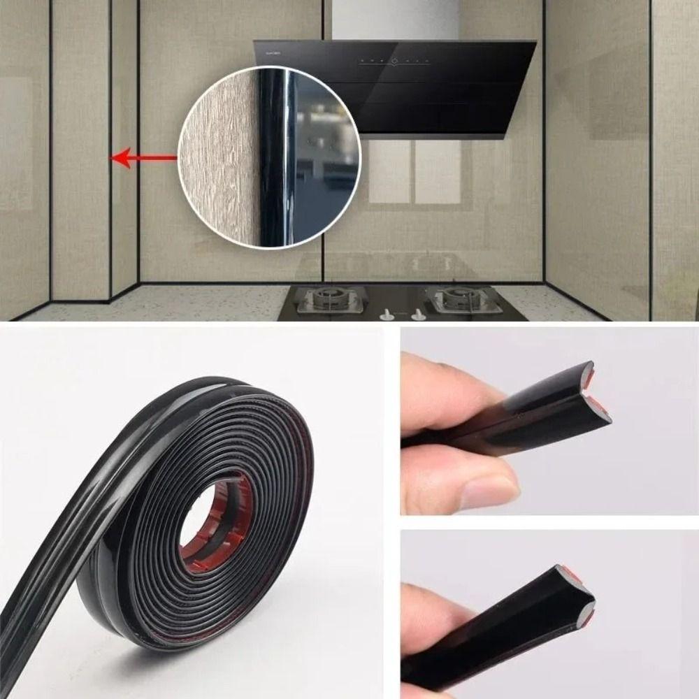 Dustproof Corner Molding Trim Tape Wardrobe Moving Door Seam Beauty Seam Sticker Sealing Strip