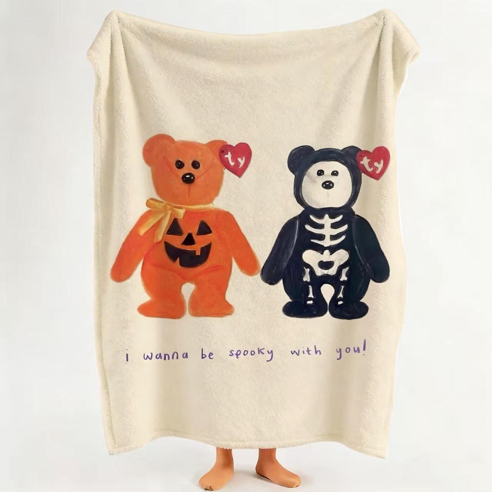 toy B Beanie B Babies Throw Flannel Throw Blanket Suitable for Sofa Living Room Bedroom