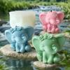 3D Cartoon Animal Elephant Silicone Mold Handmade Aroma Candle Resin Plaster Decoration Mould DIY Soy Wax Candle Making Supplies