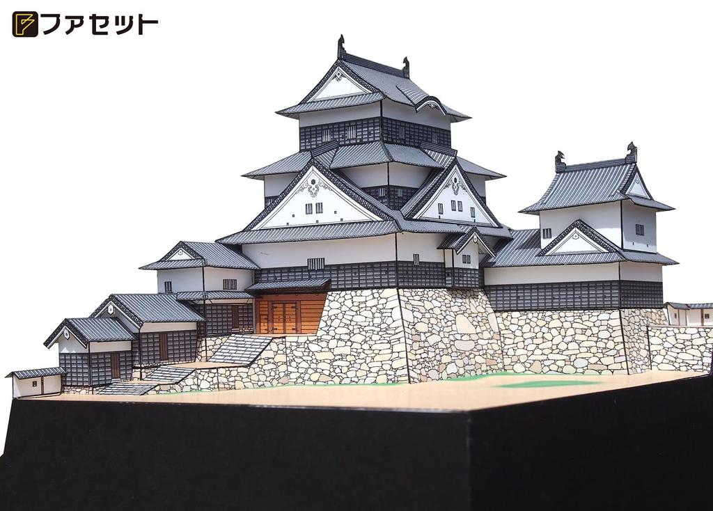 Papercraft Japan Famous Castle Series Восстановленный замок Окадзаки [Facet] 1/300