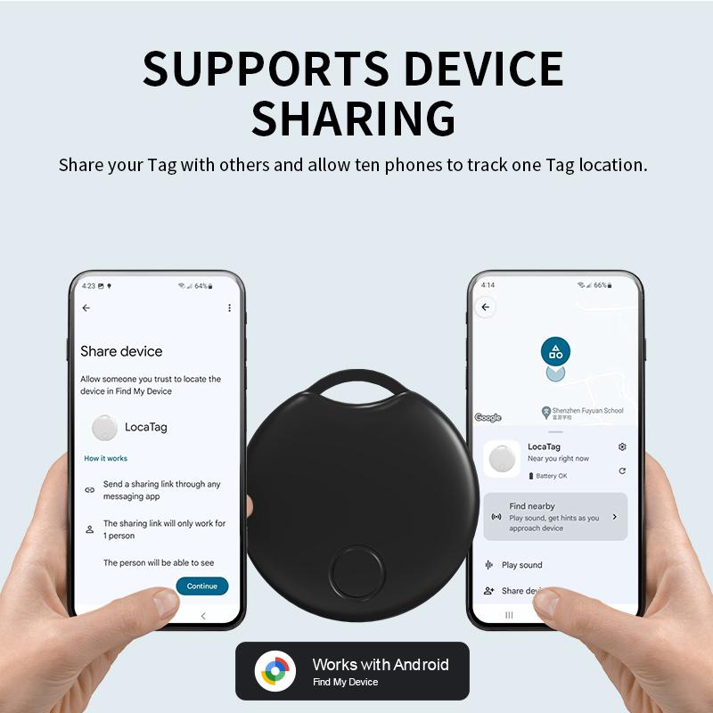 Для Google Smart GPS Tracker Работает с приложением Android Google Find Hub Локатор Ключи Поиск Пожилых Людей Домашних Животных для Телефонов Samsung XIAOMI