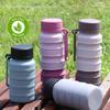 Reuseable Retractable Coffee Cup Leak Proof Collapsible Water Cups Silicone Sport Bottles  Travel