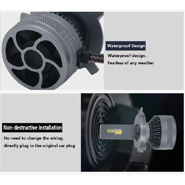 LED Car 6000K 9005 HB3 9006 HB4 H1 H7 H4 H8 H9 H11 9012 Bulb Canbus LED Lamp CSP Chips Power Car Headlight Light 200W 30000LM