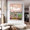 Urban Tourism Architecture Poster Wall Art Oil Painting Printmaking Modern Urban Architecture Landscape Painting Living Room