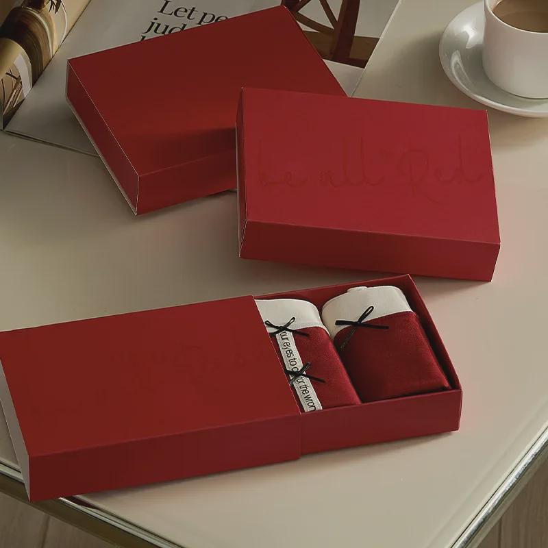 Ankola Red Baby-Grade Long-Staple Cotton Mid-High Waist Underwear - Zodiac Year Marriage Good Luck Edition