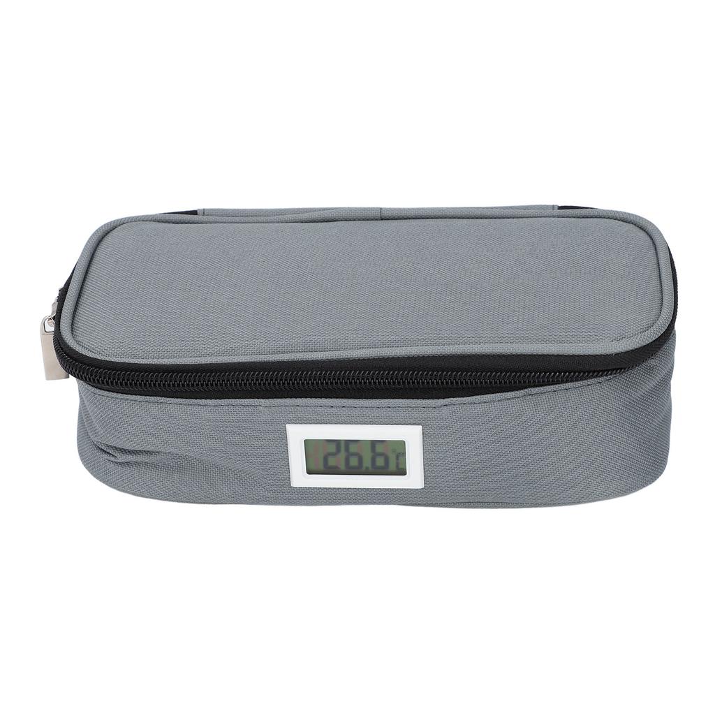 Охладитель для инсулина Дорожный футляр для лекарств Диабетический охладитель Термометр Дисплей температуры Охлаждаемый