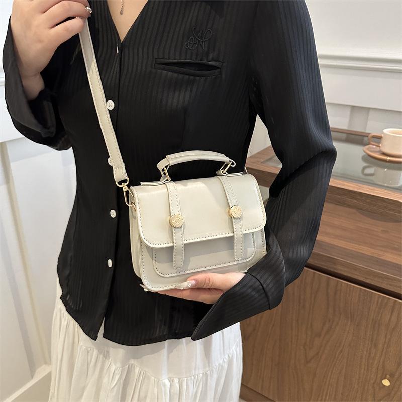 Women'S Bag Summer Fashion Handbag Texture Pu Small Square Bag Foreign Style Versatile Shoulder Bag