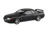 Aoshima Bunka Kyozai Rakupla Snap Kit Nissan R32 Skyline Кастомные колеса Жемчужный масштаб Пластиковая модель (АОСИМА) нет. 14CU-BP GT-R (Черный металлик) 1/32