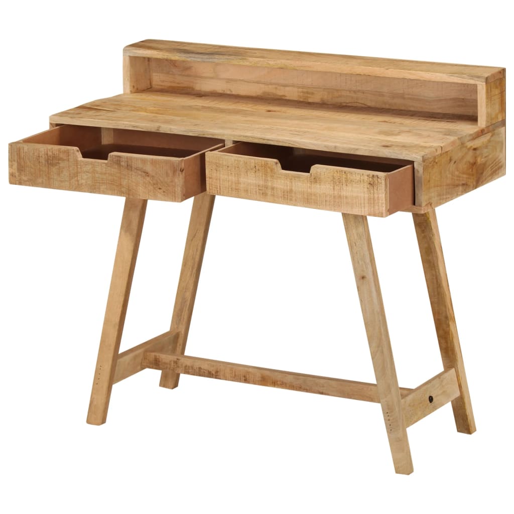 Vidaxl Biurko, 100X45X90 Cm, Surowe Drewno Mango