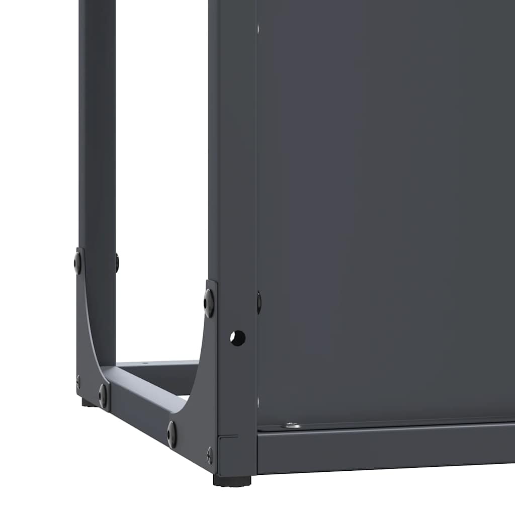 Firewood Rack Anthracite Grey 25 x 25 x 80 cm Cold Rolled Steel