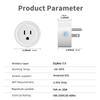 Монитор мощности 20a 16a Tuya Smart Zigbee, розетка для беспроводного управления с таймером энергии, работает с Alexa Google Home