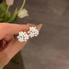 Серьги-цветы из камня «Кошачий глаз» - Элегантные и роскошные женские подвески на уши - Свежие и милые украшения для ушей - Зажим для ушей без прокола