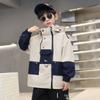 Children's Spring and Autumn Windbreaker Big Children's Thin Western Style Casual Hooded Jacket for Boys