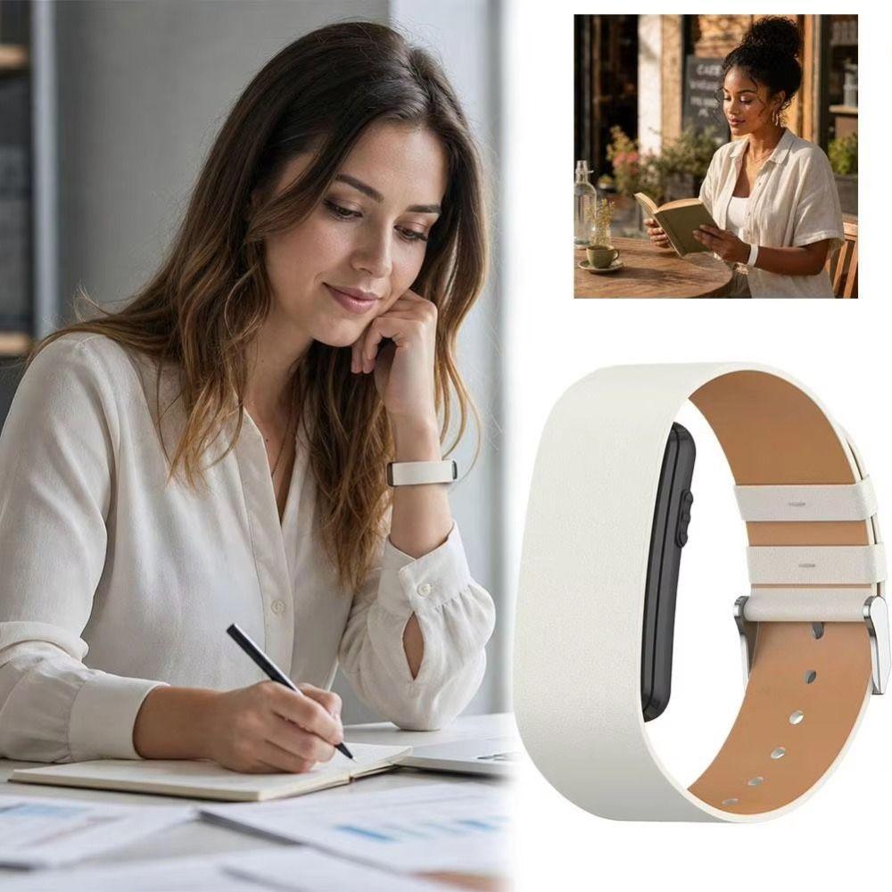 Replacement Leather Strap PU Leather Watchband Wristband for Garmin CIRQA Smart Band Accessories