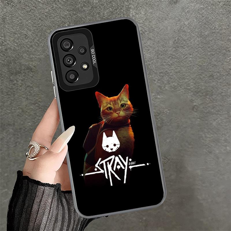 Stray Cat Game B-12 Shockproof Phone Case for Samsung A17 A16 A15 A14 A37 A57 A36 A56 A26 A35 A55 A25 A34 A54 A24 A13 A23 A33 A5