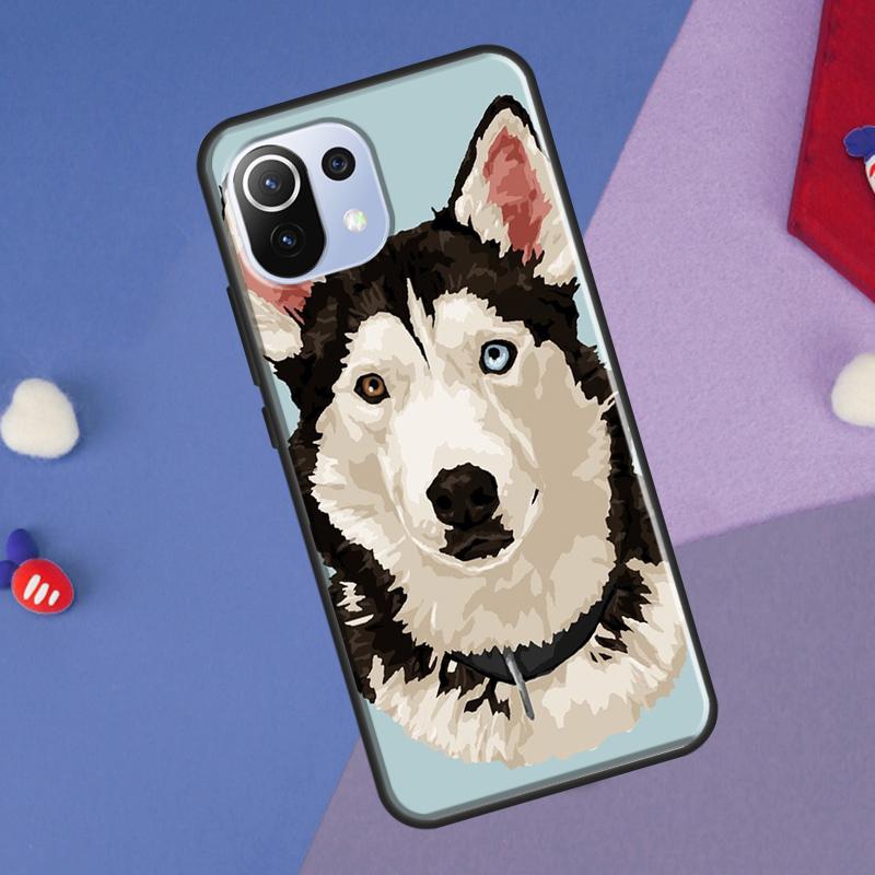 Siberian Husky Dog Cover For Xiaomi 14 Ultra 13 11T 12T 13T 14T Pro POCO X7 X6 Pro X3 X5 F3 F5 M6 F6 Pro Case