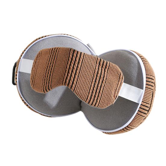 Подушка для шеи 2-в-1, дорожная подушка для шеи с маской для глаз, портативная подушка для поддержки шеи на молнии, снижает нагрузку на шею во время автомобильных поездок и длительных перелетов