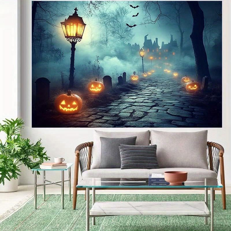 1 piece of Halloween themed background cloth - unfamiliar path with mysterious atmosphere - perfect for Halloween parties