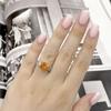 Silver Ring with Natural Golden Quartz 2.663ct, Cubic Zirconias, Item Weight 3.11 Gr (2165712)