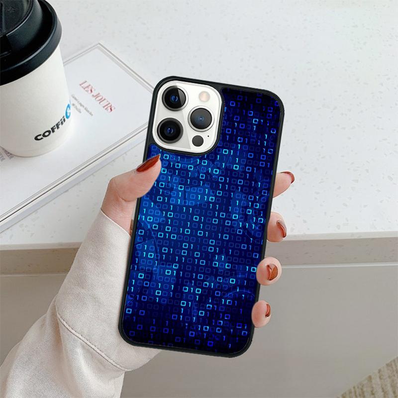 Чехол для телефона с изображением хакерского компьютерного кода Для iPhone 16 15 14 plus XR XS 11 12 13 pro max Защитный чехол coque