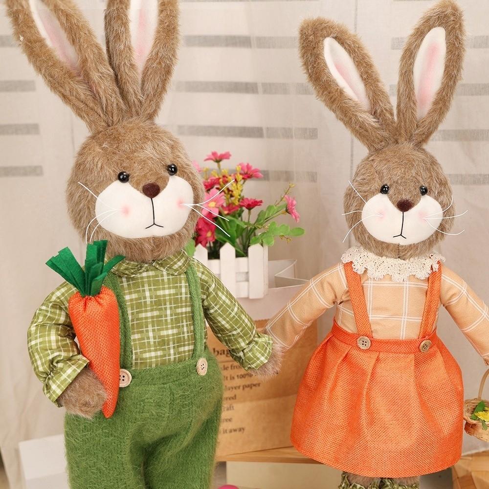 Cartoon Bunny Telescopic Doll Retractable Merry Easter Decoration Party Favors